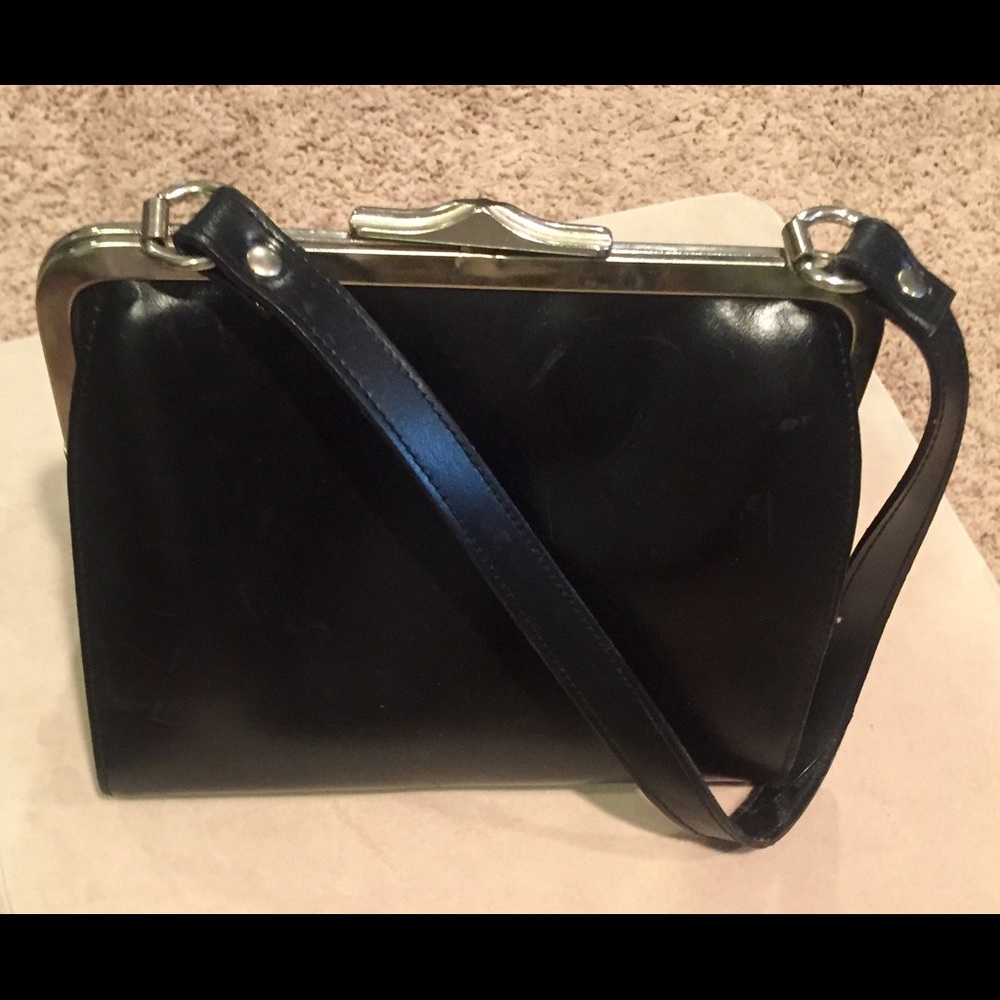 All leather handbag